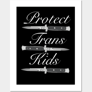 Protect Trans Kids Dark background variant Posters and Art